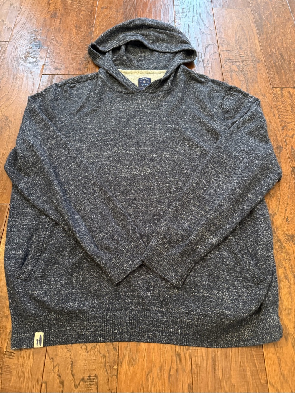 Johnnie-O Top Shelf mens Hooded sweater size Large merino wool Pockets - Picture 2 of 14